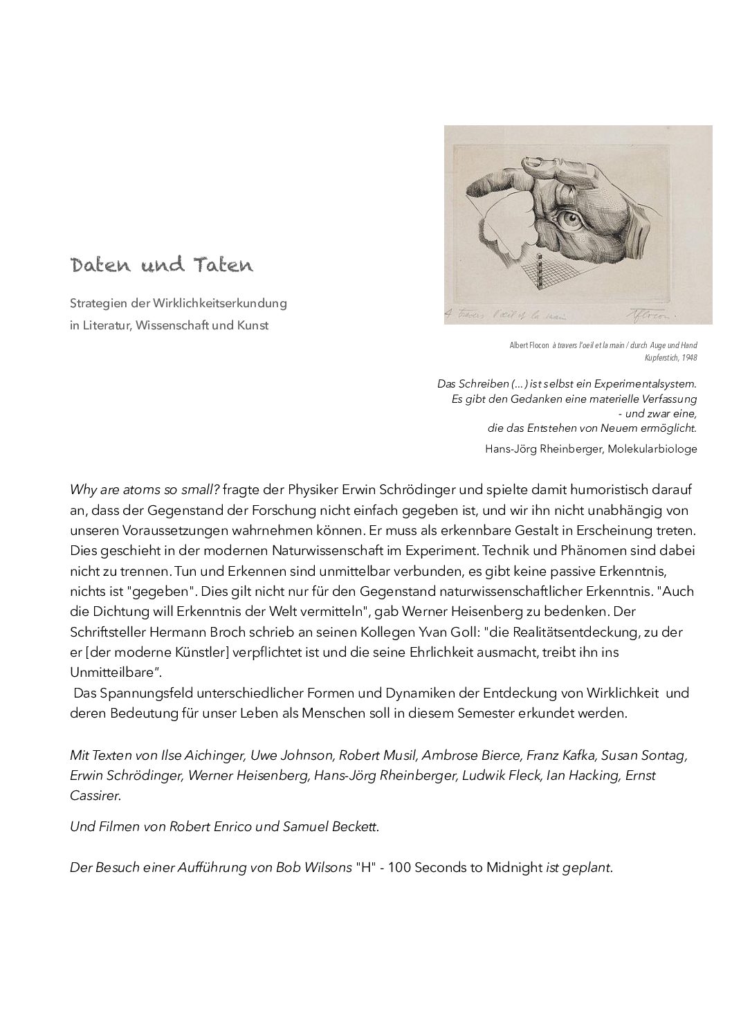 Daten und Taten